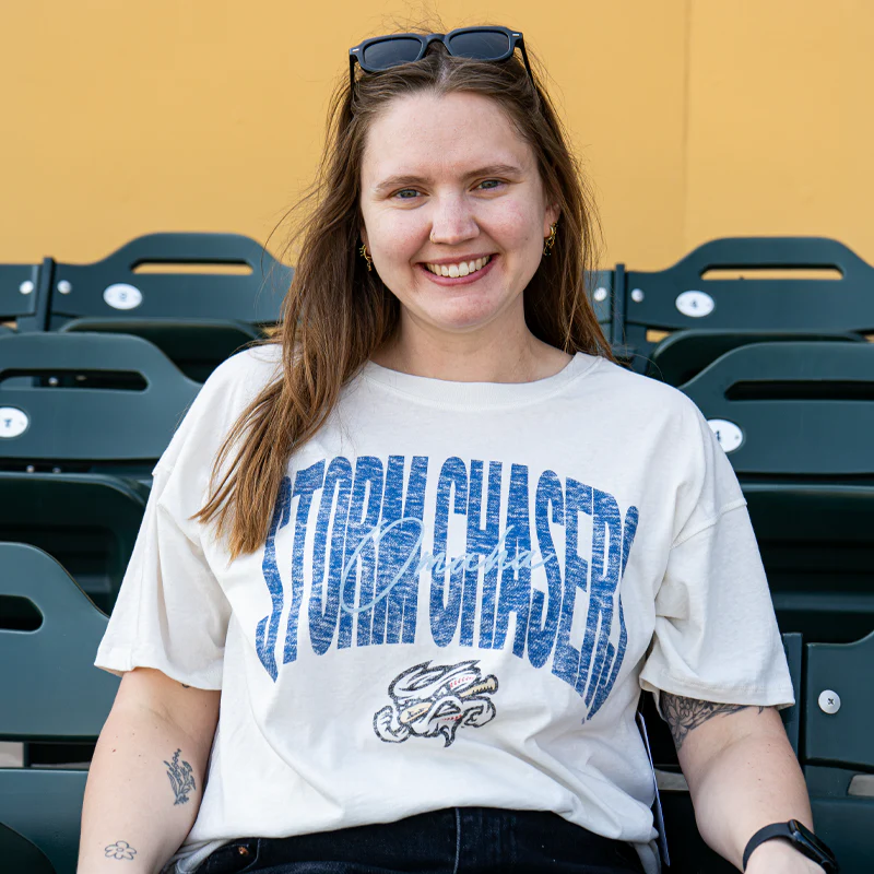 Omaha Storm Chasers Women's '47 Brand Muse Cream Sadie Tee - Image 3