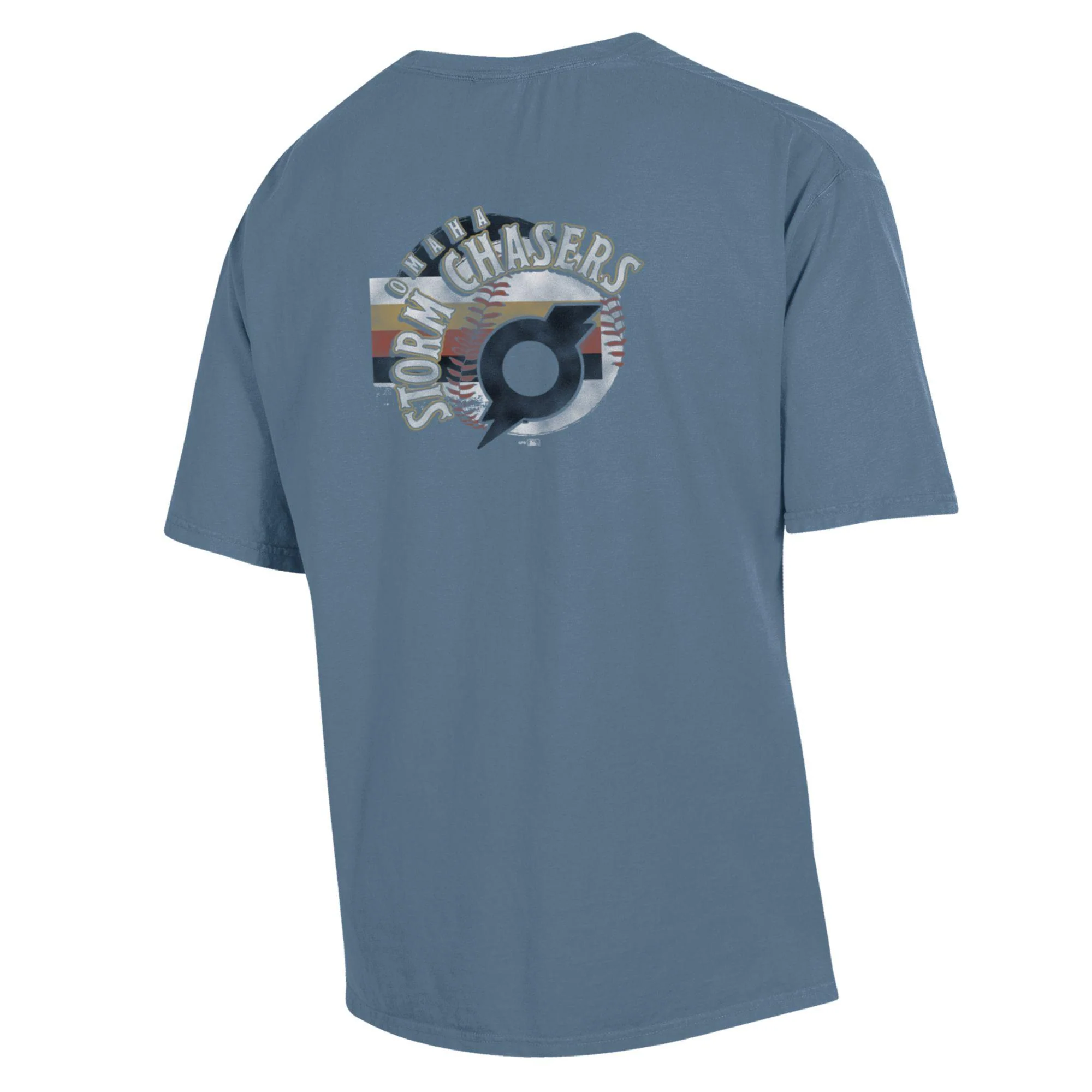 Omaha Storm Chasers Men's Comfort Wash Pocket Saltwater Tee - Image 2