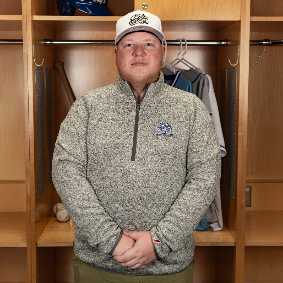 Omaha Storm Chasers Men's L2 Brands Saranac Quarter Zip Pullover - Image 2