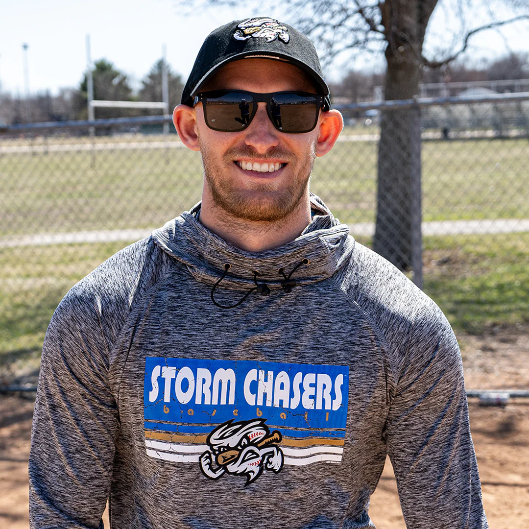 Omaha Storm Chasers Men's Bimm Ridder Gray Ultrawarm Cowl Neck Hood - Image 2