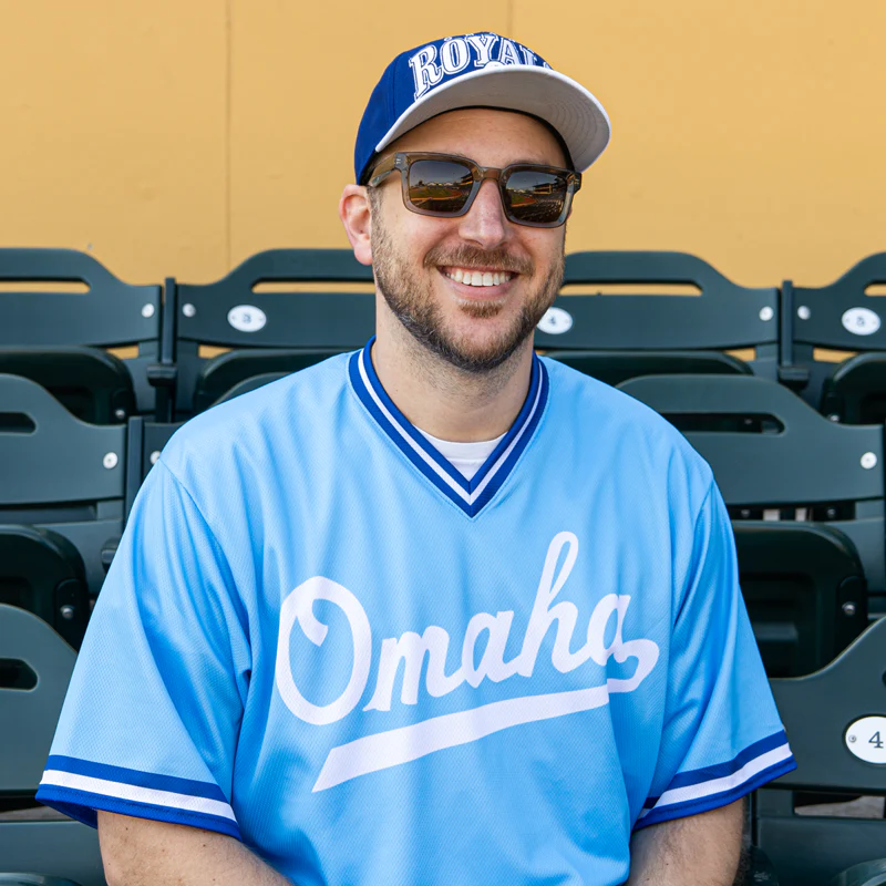 Omaha Storm Chasers Men's OT Sports Replica Omaha Royals Throwback Jersey - Image 2