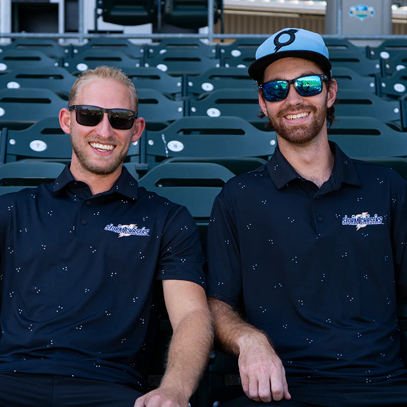 Omaha Storm Chasers Men's Under Armour Black Dot Pin Polo - Image 2