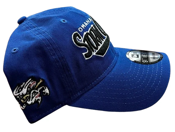 Omaha Storm Chasers New Era 9Twenty Royal Throwback Cap - Image 2
