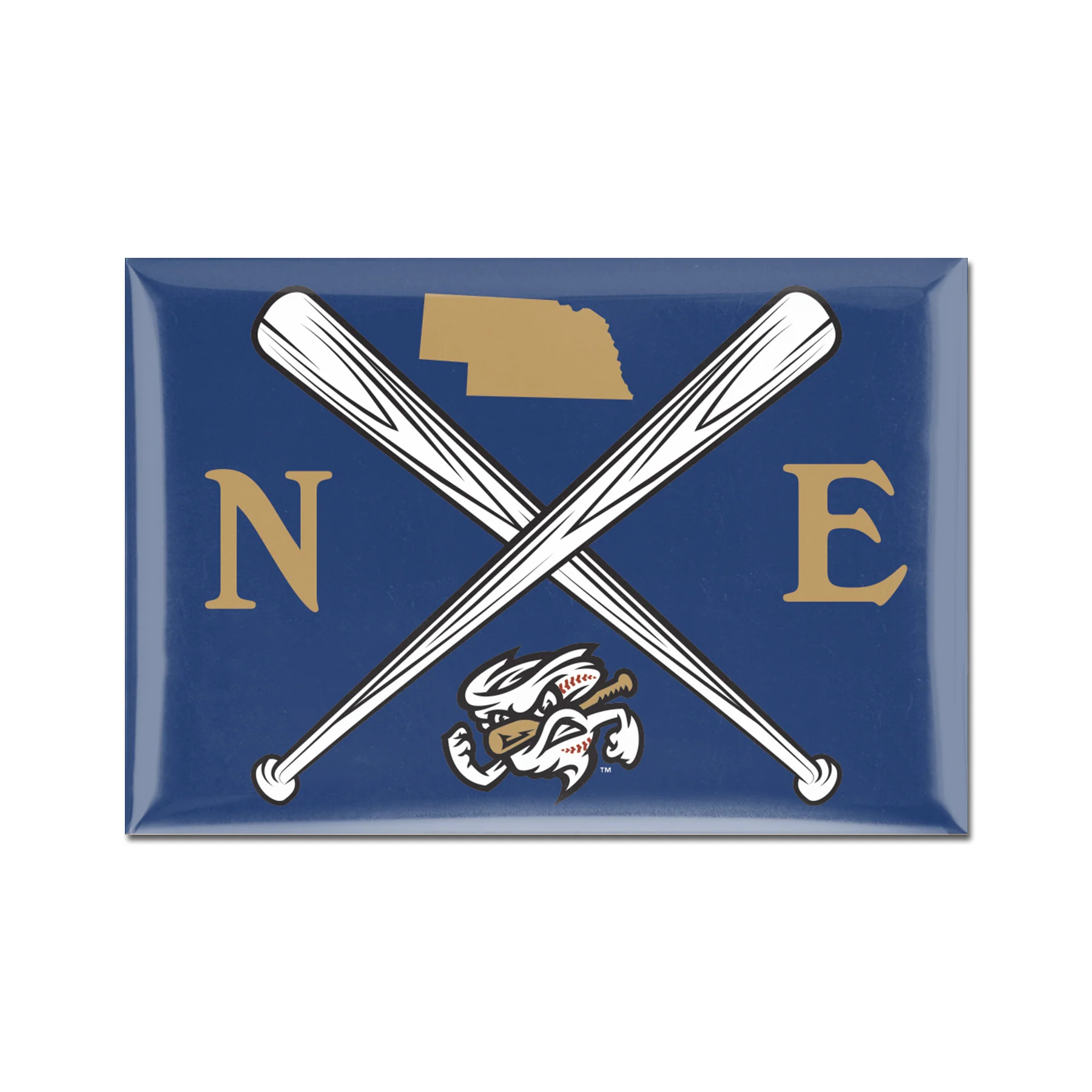 Omaha Storm Chasers Wincraft 2"x3" Refrigerator Magnet - Image 2