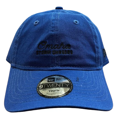 Omaha Storm Chasers New Era Youth 9Twenty Royal Throwback Cap - Image 2